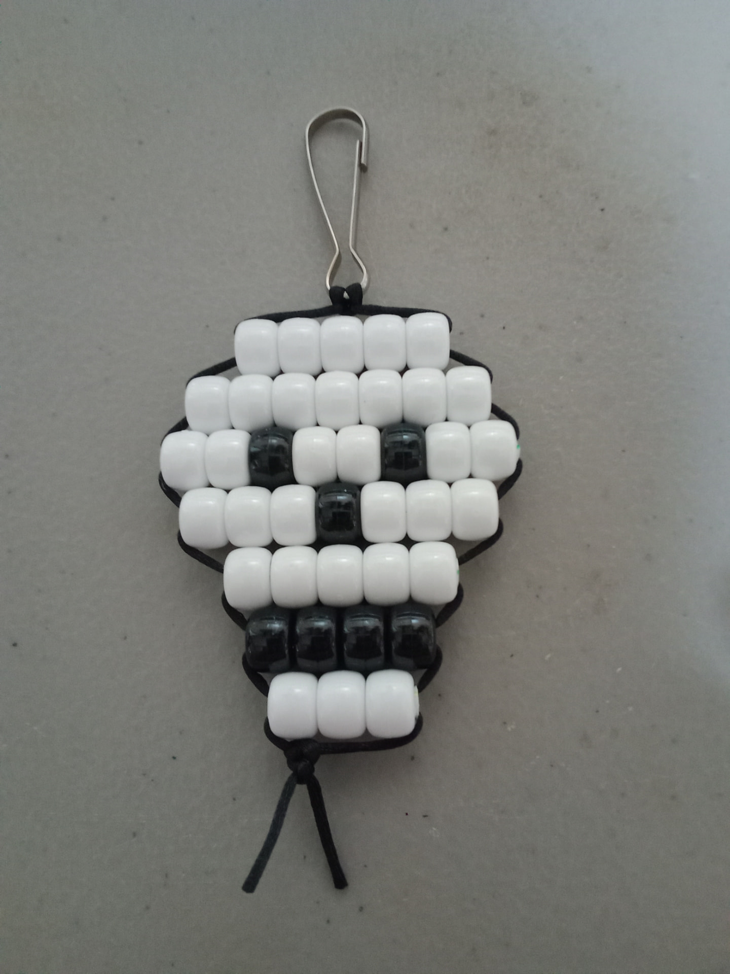 Panda Pony Bead Keychain
