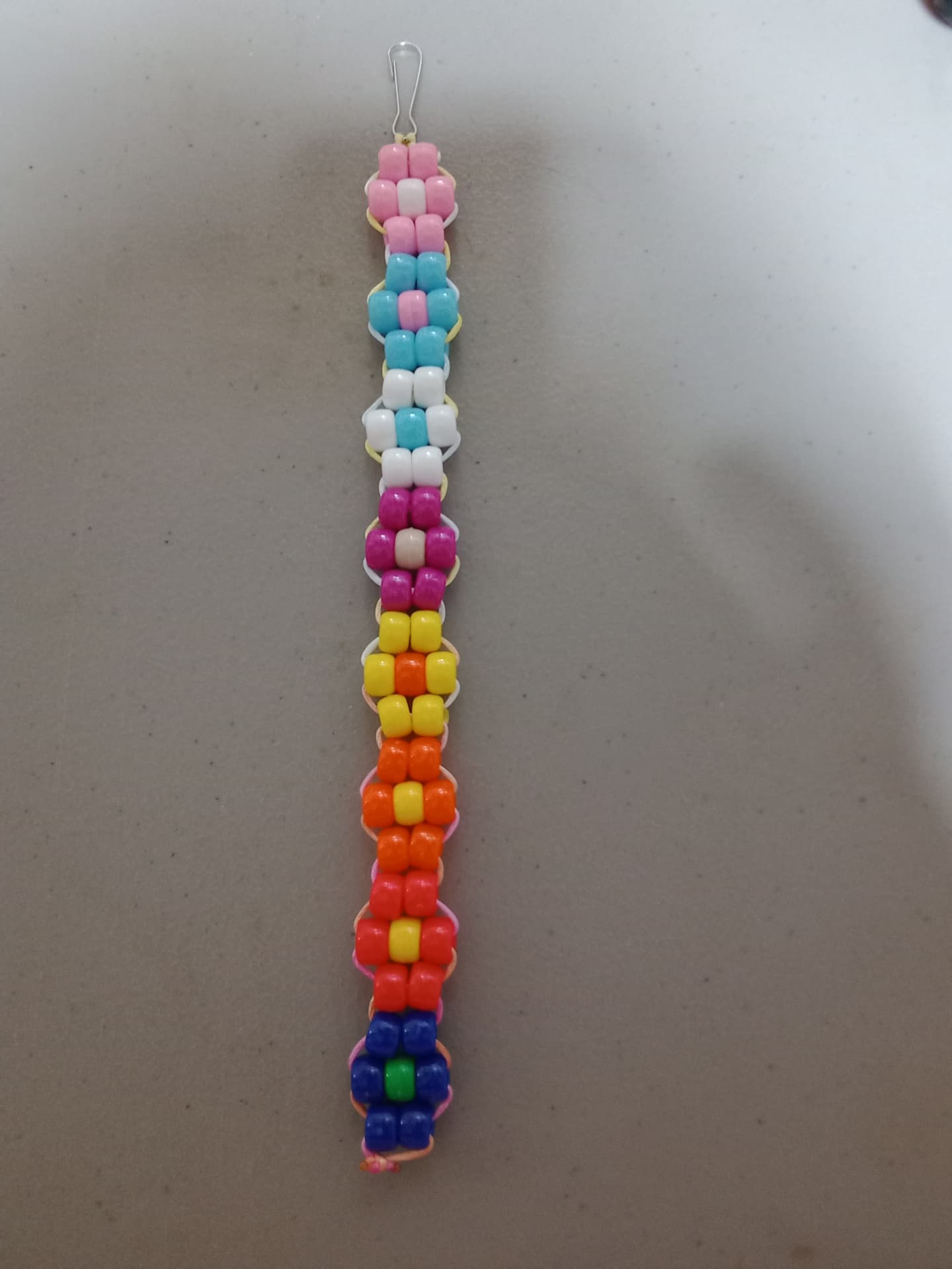Rainbow Pony Bead Clip