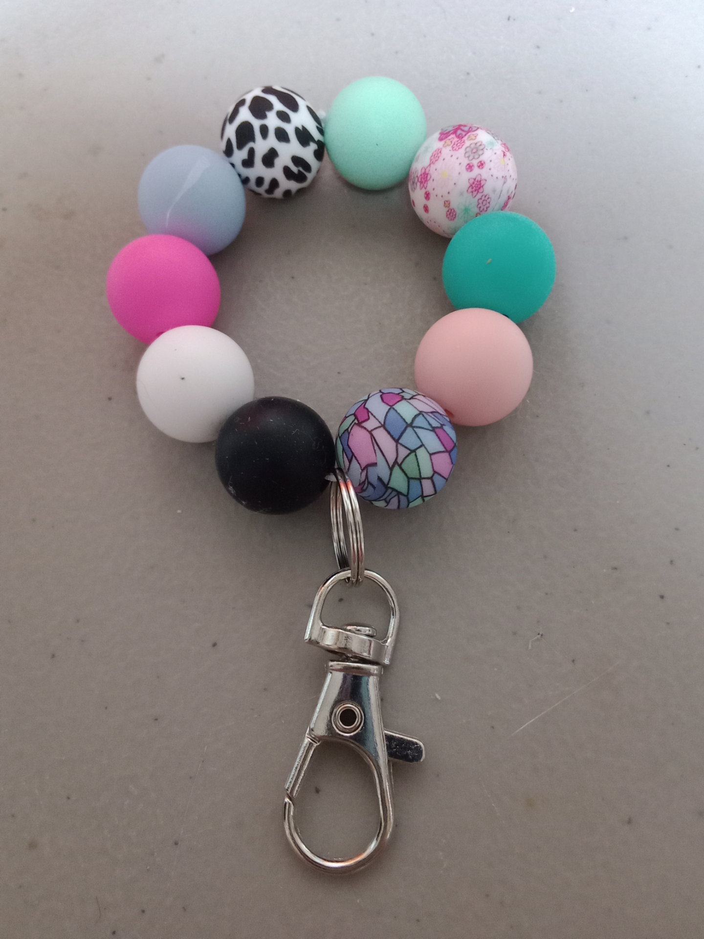 Colorful Mix Wristlet Keychain