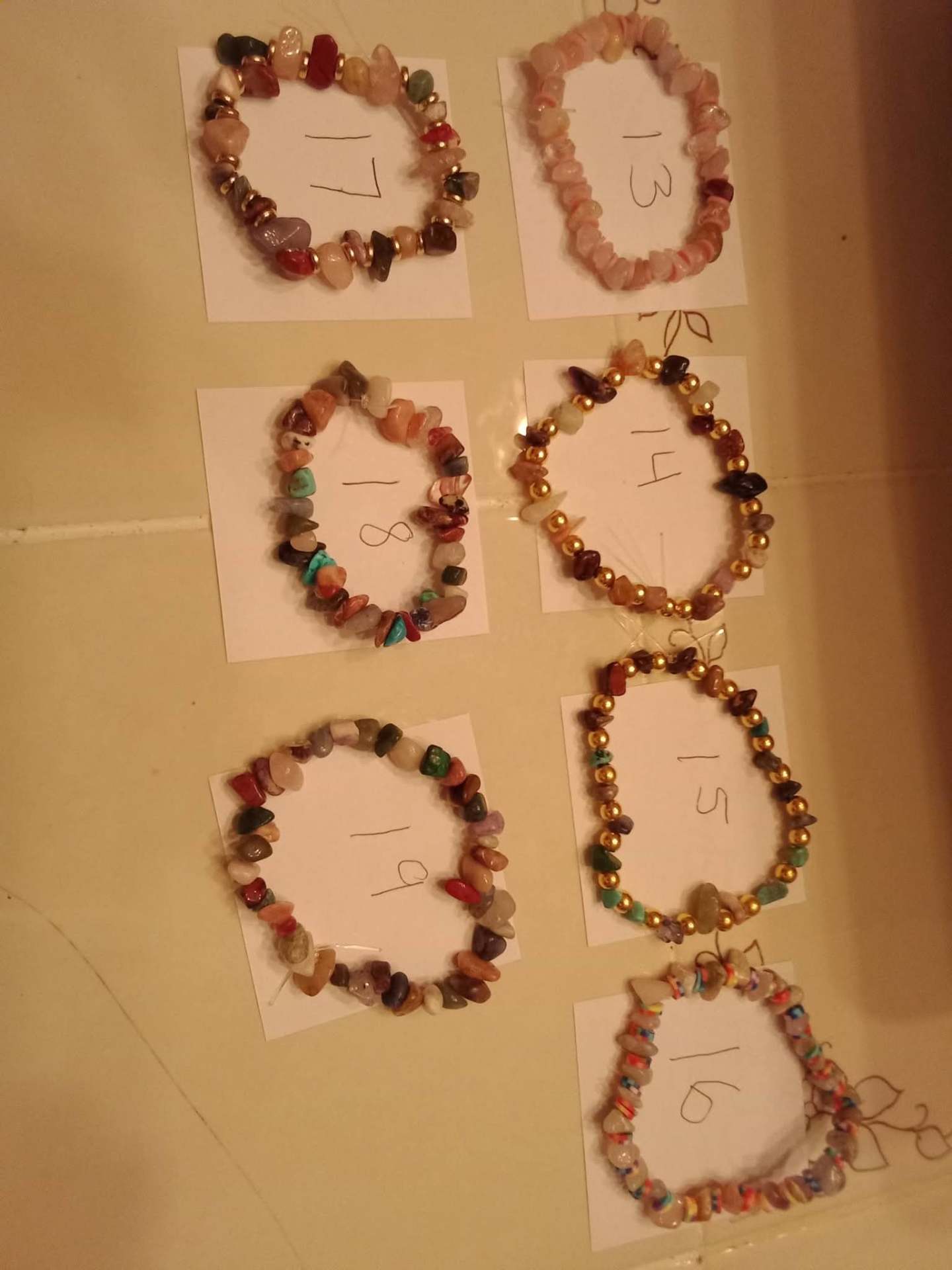 Gemstone Chip Bracelets