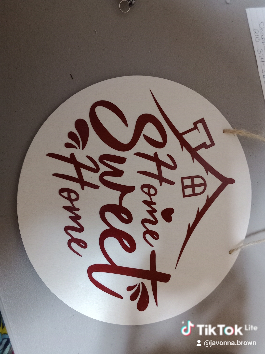 Home Sweet Home Round Sign