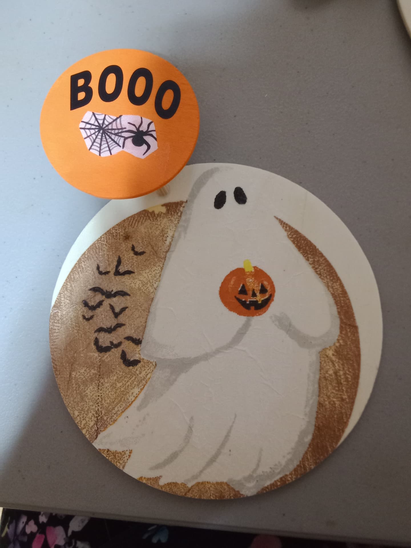 BOOO & Ghost Halloween Sign Set