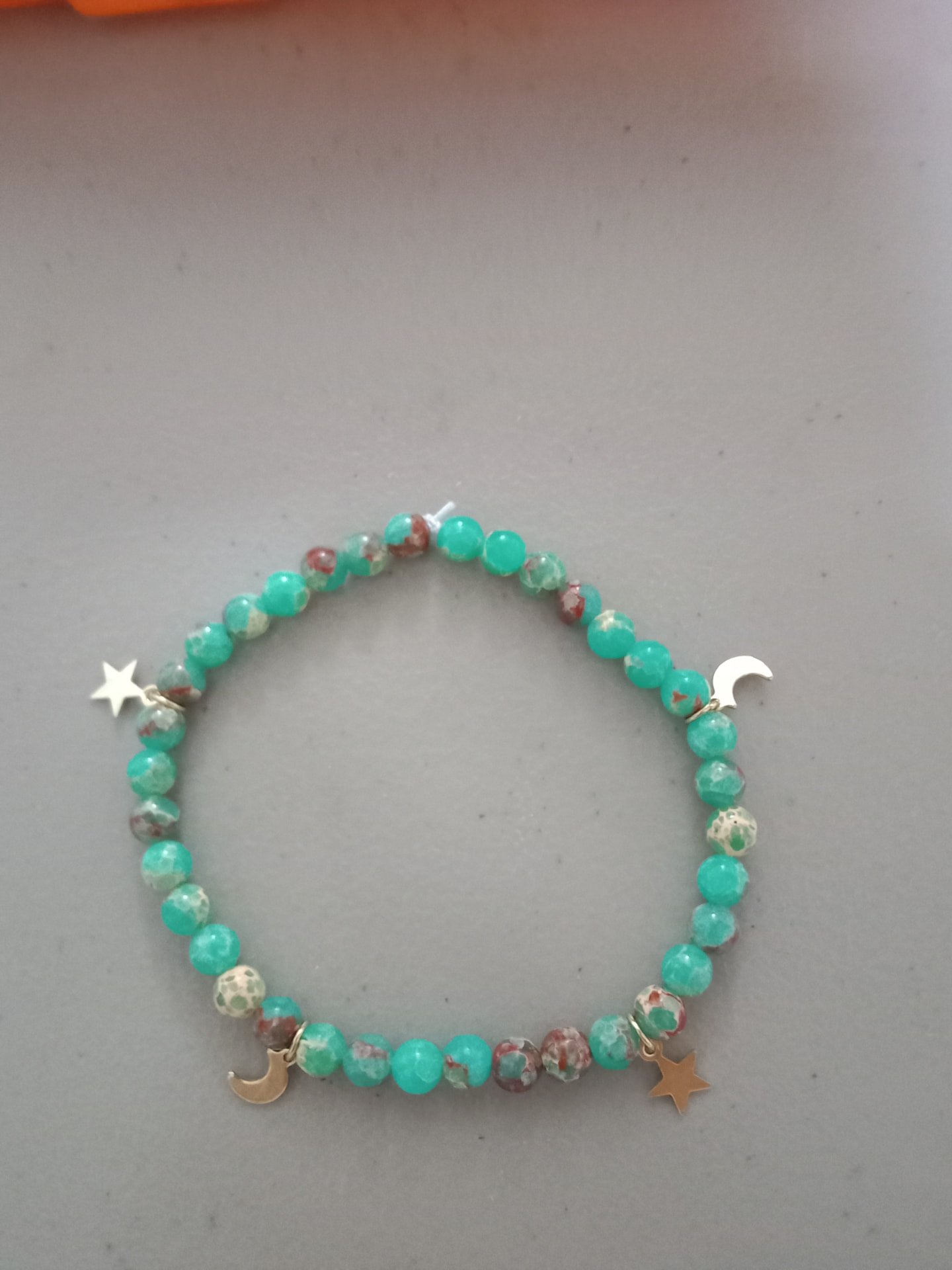 Turquoise Star & Moon Charm Bracelet